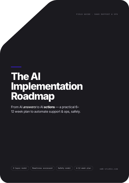 The AI Implementation Roadmap — free PDF guide cover